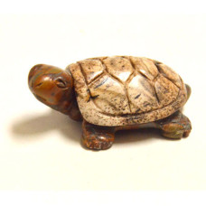 Turtle (Two Tone) 2.25 Inch Figurine - Picture Jasper