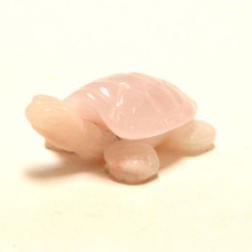 Turtle (Two Tone) 2.25 Inch Figurine - Rose Quartz