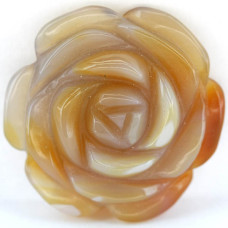 Rose 40mm Pendant - Agate (No Bail)