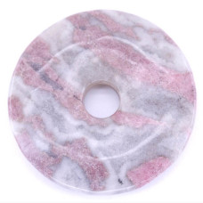 Donut 50mm Pendant - 10 pcs pack - Rhodonite