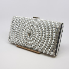 Minaudière Purse - Teardrop Crystal - Black