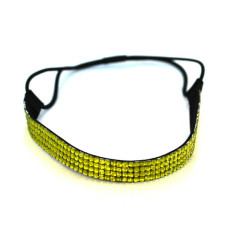 Quad Row Headband - Lime Green