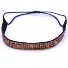 Quad Row Headband - Amber