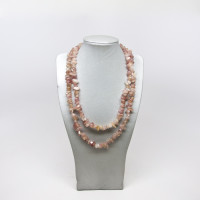 30-34 Inch Chip Necklace - Lepidochrosite (Natural Strawberry) Quartz  - 10 pcs pack