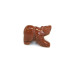 Bear Walking 1 Inch Figurine - Goldstone