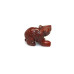 Bear Walking 1 Inch Figurine - Rainbow Jasper