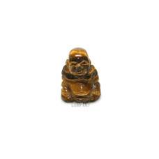 Buddha Classic Carved Fetish Bead 0.75 Inch - Tiger Eye