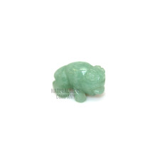 Buffalo Carved Fetish Bead 0.75 Inch - Aventurine