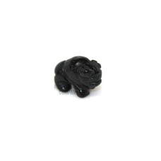 Buffalo Carved Fetish Bead 0.75 Inch - Blue Goldstone