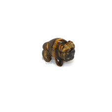 Buffalo 1 Inch Figurine - Tiger Eye