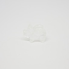 Pig Flying 1 Inch Figurine - Clear Quartz