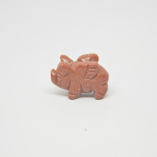 Pig Flying 1 Inch Figurine - Goldstone