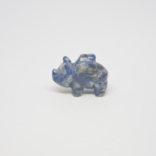 Pig Flying 1 Inch Figurine - Sodalite