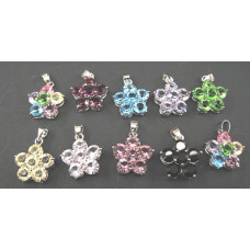 Rhinestone Crystal Pendants 10 piece Packs - 6 Crystal