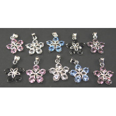 Rhinestone Crystal Pendants 10 piece Packs - 5 Crystal