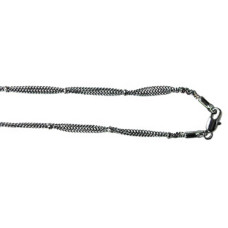 Chain Gunmetal - 18 Inch 3 Strand Chain - 10 piece pack