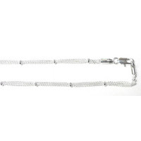 18 Inch Silver Plated 3 Strand Chain 10 piece pack