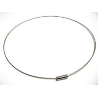 18 Inch Silver Single Strand Choker with Magnetic Clasp 10 piece pack