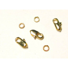 910 10mm Gold Plated Trigger Clasps 10 Piece Packs