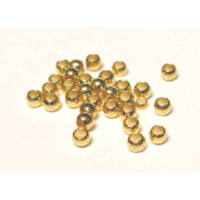 905 Gold Plated 2mm Crimp Bead 400 Piece Packs