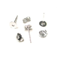 906 Flat Earring Stud 50 Piece Packs