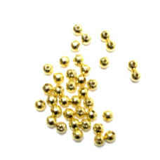 762 Gold Plated 4mm Round Spacers 150 Piece Packs