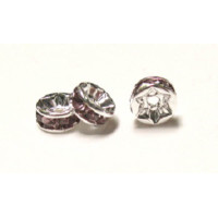 994 8mm Purple Crystal Rondelle 12 Piece Packs