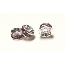 994 8mm Purple Crystal Rondelle 12 Piece Packs