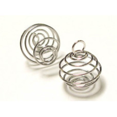 803 25mm Small Cage 10 of 4 Piece Packs - Gold and Silver color