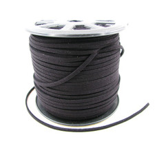 Suede Spool - 3mm (300 ft) - Black