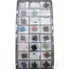 Pendant Pack on Cord - Merkaba Assorted Stones 24 piece pack