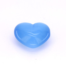 Heart Fiber Optic Large 1.75 Inch - Teal