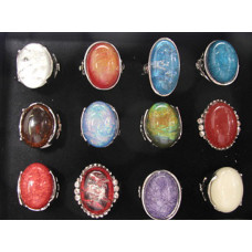 Ring - Art Resin Rings 12 piece pack