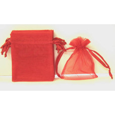 Organza Pouch Large 12 piece pack - Red