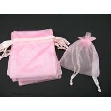 Organza Pouch Small 12 piece pack - Pink