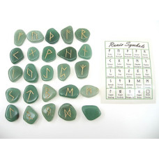 Runes - Aventurine 25 pc set