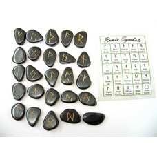 Runes - Hematite 25 pc set