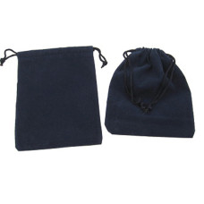 Velvet Pouch Large 4.5 Inch x 3.5 Inch 12 piece pack - Blue Dark