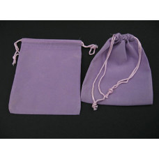 Velvet Pouch Large 4.5 Inch x 3.5 Inch 12 piece pack - Lavender