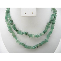 30-34 Inch Chip Necklace - Aventurine - 10 pcs pack