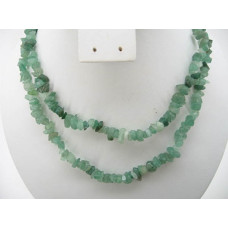 30-34 Inch Chip Necklace - Aventurine - 10 pcs pack