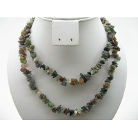 30-34 Inch Chip Necklace - Fancy Jasper - 10 pcs pack