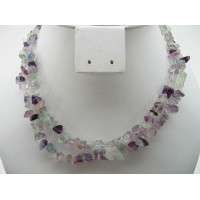 30-34 Inch Chip Necklace - Fluorite - 10 pcs pack