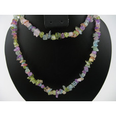 30-34 Inch Chip Necklace - Flower Quartz - 10 pcs pack