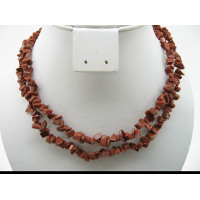 30-34 Inch Chip Necklace - Goldstone  - 10 pcs pack