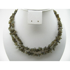 30-34 Inch Chip Necklace - Labradorite  - 10 pcs pack