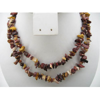 30-34 Inch Chip Necklace - Mookaite  - 10 pcs pack