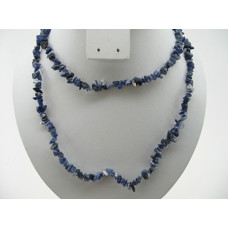 30-34 Inch Chip Necklace - Sodalite  - 10 pcs pack