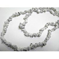 30-34 Inch Chip Necklace - Howlite White - 10 pcs pack