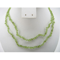 30-34 Inch Chip Necklace - Peridot  - 10 pcs pack